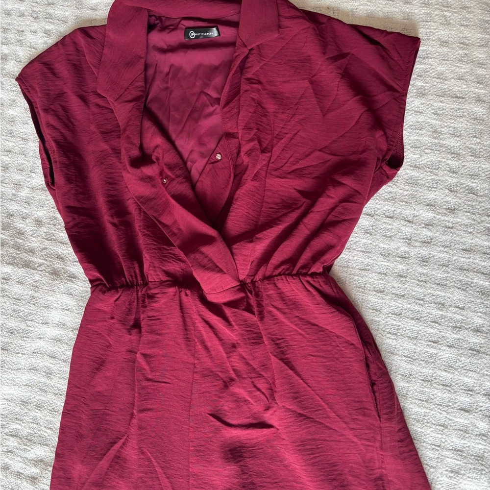 Burgundy Romper